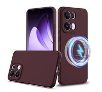 SHIEID Cover per Reno13 Pro 5G, Compatible con Mag-Safe Magneti Integrati, Case in Silicone Morbido, Custodia in gomma antiurto sottile Cases per Reno13 Pro 5G-Rosso