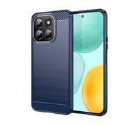 SHIEID Custodia Compatibile con Honor X6c, Cover per Cellulare Ultra Sottile in Fibra di Carbonio, Silicone Case per Honor X6c-Giallo