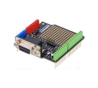 Shield DB9 RS232 MAX3232 con scheda millefori incorporata per Arduino