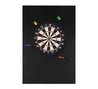 Shield murale di dardo nero - protezione surround dartboard, copertura del tappetino da gioco rimovibile | L'anello di schiuma per durata previene efficacemente il danno al muro, accessorio ad alta de