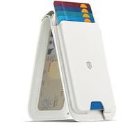 SHIELDON per MagSafe Wallet in Vera Pelle, Bianco
