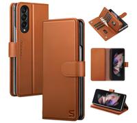 Shieldtop compatibile con Samsung Galaxy Z Fold 3 Wallet Case con supporto per carta da donna Custodia per telefono RFID Bloccante PU Leather Flip Pr