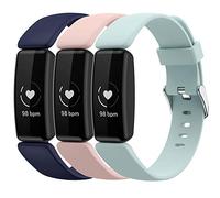 Shieranlee (3-Pack Cinturino di Ricambio Compatibile con Fitbit Inspire 3 Cinturino,in Morbido Silicone, per Inspire 2 & Fitbit Ace 3 Strap