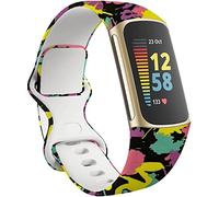 Shieranlee Charge 6 Cinturino,Silicone Cinturini di Ricambio in Sportivi Braccialetti Compatibili con Fitbit Charge 5