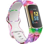 Shieranlee Charge 6 Cinturino,Silicone Cinturini di Ricambio in Sportivi Braccialetti Compatibili con Fitbit Charge 5