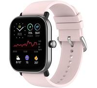 Shieranlee Cinturino Compatibile con Amazfit GTS 2mini, GTS2, GTS2E, BIP, 20mm in Morbido Silicone Nero per AGPTEK, Blackview BV-ID205G, BV-X2, ASWEE