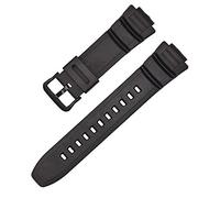 Shieranlee Cinturino Compatibile con Casio MCW-100H/110H/W-S220/HDD-S100 WV-200/AE-2000/2100 Resin Strap 16mm Watch Accessories Silicone Strap
