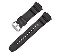 Shieranlee Cinturino Compatibile con Casio MCW-100H/110H/W-S220/HDD-S100 WV-200/AE-2000/2100 Resin Strap 16mm Watch Accessories Silicone Strap