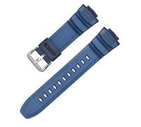 Shieranlee Cinturino Compatibile con Casio MCW-100H/110H/W-S220/HDD-S100 WV-200/AE-2000/2100 Resin Strap 16mm Watch Accessories Silicone Strap