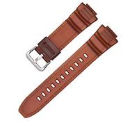 Shieranlee Cinturino Compatibile con Casio MCW-100H/110H/W-S220/HDD-S100 WV-200/AE-2000/2100 Resin Strap 16mm Watch Accessories Silicone Strap