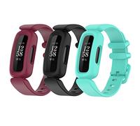 Shieranlee Cinturino Compatibile con Fitbit ace 3, Fitbit inspire 2, Silicone Morbido, 3pcs-09 Verde, Unisex, 6+