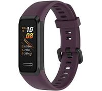 Shieranlee Cinturino Compatibile con Huawei Band 4/Honor 5i - Cinturino Sportivo di Ricambio per Orologi - Materiale Silicone - Colore Viola - Lunghezza 22 cm - Fibbia