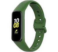 Shieranlee Cinturino per Galaxy Fit e SM-R375, Braccialetto di Ricambio in Silicone Verde, 22 mm, Unisex, Resistente all'usura, Chiusura a Scatto