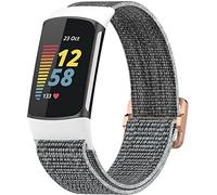 Shieranlee Compatibile con Fitbit Charge 5 Cinturino,Elastico Regolabile Cinturinio per Smartwatch,Donna Uomo Sportivo di Ricambio Morbido Straps
