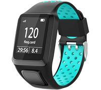 Shieranlee Compatibile per Tomtom Watch, Silicone Waterproof Breathable Sport Silicone Band per Tomtom Runner 2/ Runner 3/ Spark/Golfer 2 Sports GPS Running Smartwatch