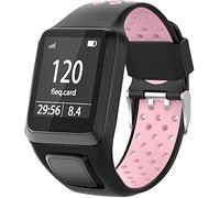 Shieranlee Compatibile per Tomtom Watch, Silicone Waterproof Breathable Sport Silicone Band per Tomtom Runner 2/ Runner 3/ Spark/Golfer 2 Sports GPS Running Smartwatch