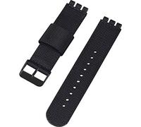 Shieranlee Compatible con Swatch strap(17mm 19mm 20mm 22mm),Morbido Ricambio Sportivi Nylon Band con Chiusura Regolabile