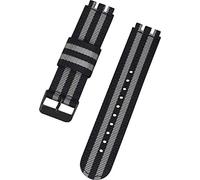 Shieranlee Compatible con Swatch strap(17mm 19mm 20mm 22mm),Morbido Ricambio Sportivi Nylon Band con Chiusura Regolabile