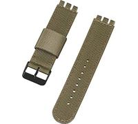 Shieranlee Compatible con Swatch strap(17mm 19mm 20mm 22mm),Morbido Ricambio Sportivi Nylon Band con Chiusura Regolabile