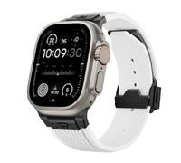 Shieranlee Custodia Rugged Armor PRO Compatibile con Apple Watch Strap 42mm 44mm 45mm,Bande Sportive sostitutive in Morbido Silicone, compatibili con iWatch SE Series 8 7 6 5 4 3 2