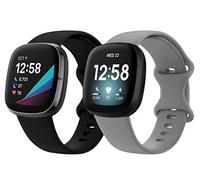 Shieranlee Versa 3 Cinturino,Morbida Sportivo Cinturino in Silicone per Donna Uomo Compatibile con Fitbit Versa 3 / Fitbit Sense - Non per Versa/Versa 2