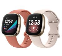 Shieranlee Versa 3 Cinturino,Morbida Sportivo Cinturino in Silicone per Donna Uomo Compatibile con Fitbit Versa 3 / Fitbit Sense - Non per Versa/Versa 2
