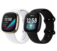 Shieranlee Versa 3 Cinturino,Morbida Sportivo Cinturino in Silicone per Donna Uomo Compatibile con Fitbit Versa 3 / Fitbit Sense - Non per Versa/Versa 2