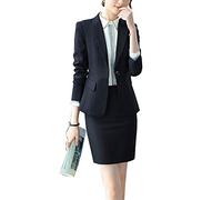 ShiFan Tailleur Donna Elegante Cappotto Ufficio Business Blazer Top Corto Ol Giacca da Abito Nero 1 M