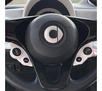 SHIFENG Compatibile con Smart 453 Fortwo Forfour 2015-2020 ABS Bianco Copertura Decorativa Modanatura Interna Auto Accessori Rivestimento (2 pezzi telaio cruise control)