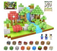 ShifenHong Set di mattoncini magnetici, 100 pezzi, mini figure da 3 pixel, set di mattoncini magnetici, giocattolo con sensore menta, per bambini, regalo di compleanno per ragazzi e ragazze (3-6, 7, 8