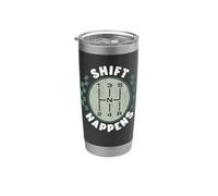 Shift Happens - Cambio manuale a 5 velocità divertente Bicchiere termico in acciaio inox doppia parete