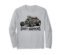 Shift Happens - Canna da Topo Vintage con Design di Auto Maglia a Manica