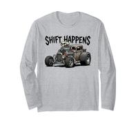 Shift Happens - Canna da Topo Vintage con Design di Auto Maglia a Manica