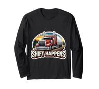 Shift Happens - Divertente Camionista Maglia a Manica