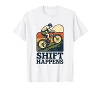 Shift Happens! Divertente Mountain Bike Rider Maglietta