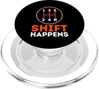 Shift Happens - Divertenti appassionati di auto umoristiche PopSockets PopGrip per MagSafe