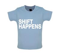 Shift Happens - Maglietta Baby / Tuta - Battuta Divertente Auto Amore Meccanico