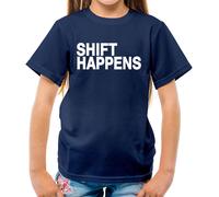 Shift Happens - Maglietta Bambino - Divertente Auto Amore Scherzo Meccanico