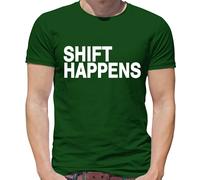 Shift Happens - Maglietta Uomo - Divertente Auto Amore Scherzo Meccanico