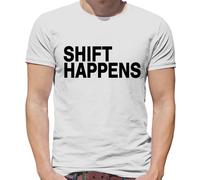 Shift Happens - Maglietta Uomo - Divertente Auto Amore Scherzo Meccanico