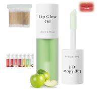 Shiftalter Tinted Lip Glow Oil, Long-Lasting Shiny Fruit Flavor Lip Glossy, Clear Glossy Lip Glow Oil,Keep Shiny All Day with Waterproof (06#)