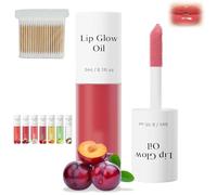 Shiftalter Tinted Lip Glow Oil, Long-Lasting Shiny Fruit Flavor Lip Glossy, Clear Glossy Lip Glow Oil,Keep Shiny All Day with Waterproof (02#)