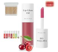 Shiftalter Tinted Lip Glow Oil, Long-Lasting Shiny Fruit Flavor Lip Glossy, Clear Glossy Lip Glow Oil,Keep Shiny All Day with Waterproof (04#)