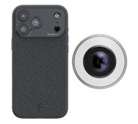 ShiftCam Camera Case S.Mount - iPhone 17 Pro (Grigio Scuro) + LensUltra 10x obiettivo macro per smartphone