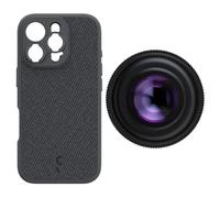 ShiftCam iPhone 16 Pro Case Tessuto Grigio Scuro + LensUltra 16mm Grandangolo