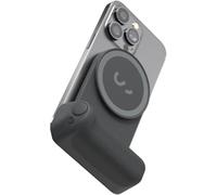 ShiftCam SnapGrip,Impugnatura per batteria mobile con pulsante di scatto wireless,Powerbank integrato con ricarica wireless Qi,dock da tavolo (nero mezzanotte)