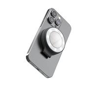 ShiftCam SnapLight,LED selfie ring light con quattro impostazioni di luminosità e batteria incorporata,Il supporto magnetico si aggancia su qualsiasi telefono,Design flippable (nero di mezzanotte)