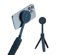 ShiftCam SnapPod - Bastone per selfie video e treppiede, montaggio magnetico a scatto su qualsiasi telefono, design inclinabile, blu abyss
