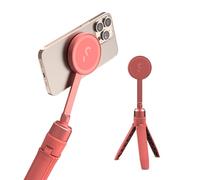 ShiftCam SnapPod - Bastone per selfie video e treppiede, supporto magnetico si aggancia a qualsiasi telefono - Design inclinabile | Pink Pomelo