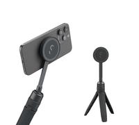 ShiftCam SnapStand Mini - Bastone per selfie video e treppiede MagSafe - Il supporto magnetico si aggancia a qualsiasi telefono - Design inclinabile | Midnight